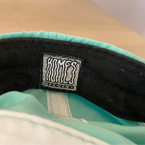 Homes 5 Panel Sea Foam Green polyester Snap Back Hat - Adult One Size - Picture 4 of 5